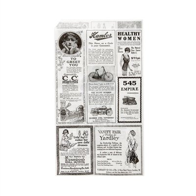 500 BOLSAS PAPEL ANTIGRASA ABIERTA 2 LADOS 13X22CM