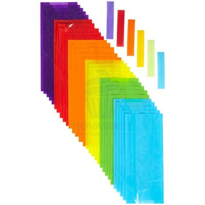 WILTON SET 30 BOLSAS GOLOSINAS MULTICOLOR 10X24CM