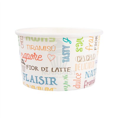 TERRINES POUR GLACES 240 ML "PAROLE" (50 U)