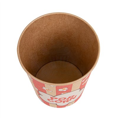 CONJUNTO DE 50 CAIXAS DE PIPOCA DE PAPELÃO KRAFT 2 LITROS