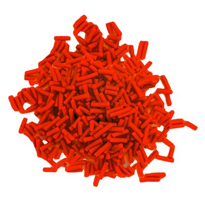 AP BOTE 1 KG FIDEOS DE AZUCAR ROJO DECORACION