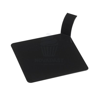 AP 100 SOPORTES PASTEL NEGRO CUADRADO 80X80X20MM