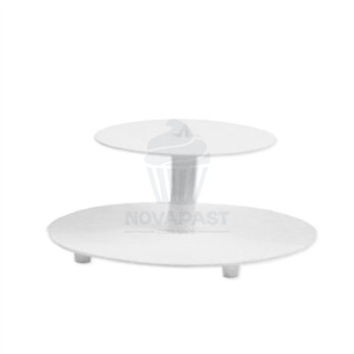 EXPOSITOR 2 ANDARES BRANCO "VERTICAL" 34/23CM