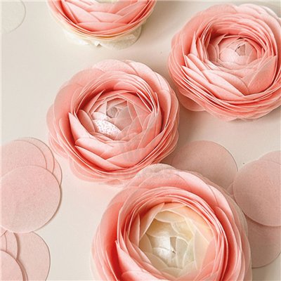 DÉCOREZ PAQ. 10 GAUFRETTES COULEURS ASSORTIES 21X30 CM