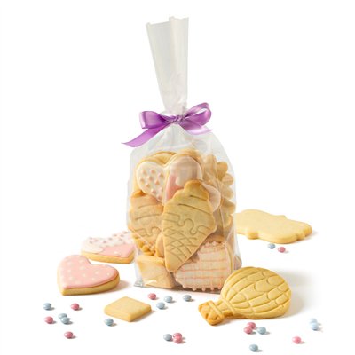 DÉCOREZ 100 SACS EN CELLLOPHANE À FOND RIGIDE 7,5X22H CM SOUFFLET 4CM