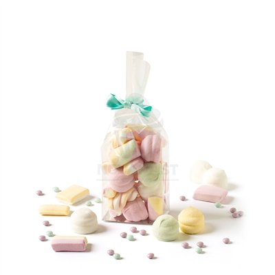 DECORA 100 BOLSAS CELOFAN FONDO RIGIDO 8X28H CM FUELLE 5CM