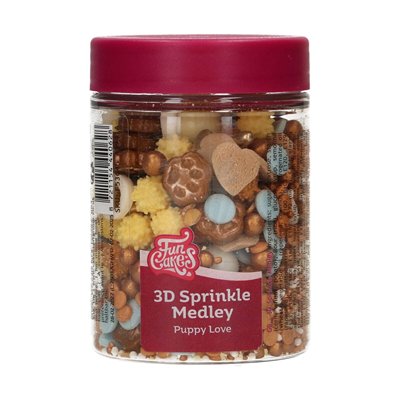FUNCAKES POT 70 GR SPRINKLE "PUPPY LOVE"