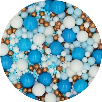 FUNCAKES POT 80 GR PERLES MIX "BLUE CELEBRATION"