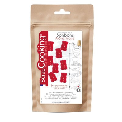 SCRAAPCOOKING 100GR BONBONS GÉLATINÉS FRAISE