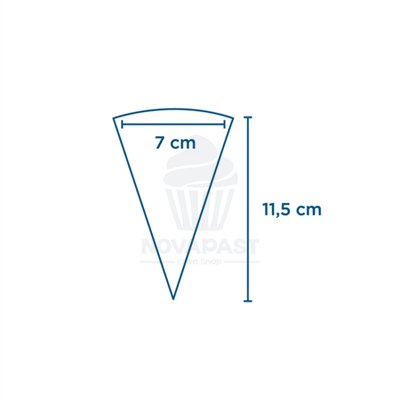 SET DE 500 CONOS PAPEL PARA HELADOS "PAROLE" 7X11,5 CM