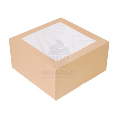 "CAIXA KRAFT COM JANELA AUTOMONTÁVEL 24X24X12H CM"