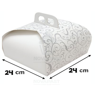 Boîte à gâteaux "Francel" 24x24 cm - Élégance assurée