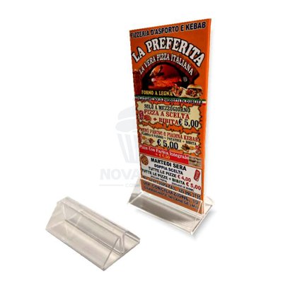 Plexiglass Menu Holder Price List 10cm Width