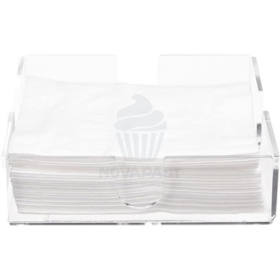 Translucent Plexiglass Napkin Holder 14x14cm