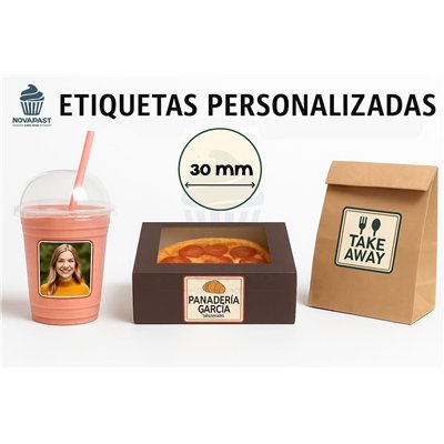 Glossy Adhesive Paper Stickers Roll - Vibrant Colors