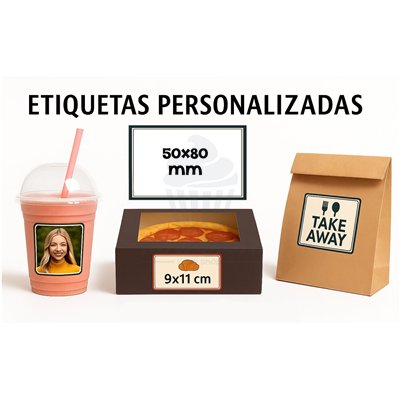 Glossy Adhesive Paper Stickers Roll - Vibrant Colors