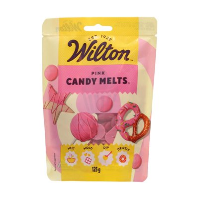WILTON BOLSA 125 GRM CHOCOLATE CANDY MELT ROSA