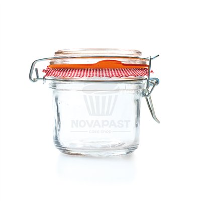 TARRO CRISTAL CON TAPA HERMETICA VICHI Ø8x8,5CM