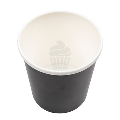 SET 25 TARRINAS NEGRAS CON TAPA 480ML FRIO/CALOR