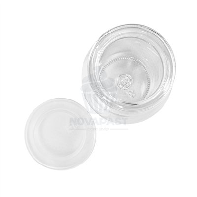 TARRO CON TAPA DE CRISTAL TRANP. 120 ML Ø6,5x6,6CM