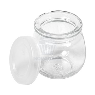 TARRO CON TAPA DE CRISTAL TRANP. 120 ML Ø6,5x6,6CM