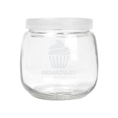 TARRO CON TAPA DE CRISTAL TRANP. 200 ML Ø7,3x7,3CM