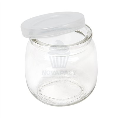 TARRO CON TAPA DE CRISTAL TRANP. 200 ML Ø7,3x7,3CM