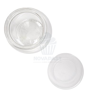 TARRO CON TAPA DE CRISTAL TRANP. 200 ML Ø7,3x7,3CM