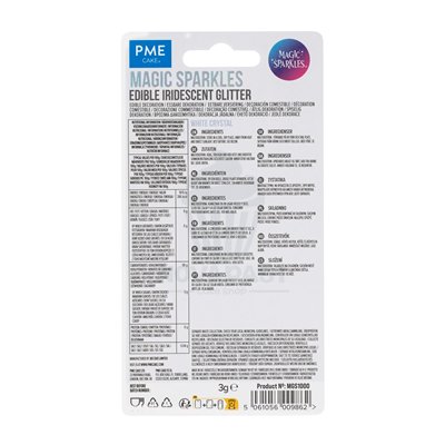 PME MAGIC SPARKLES  3 GR COPOS DE GLITTER BLANCO