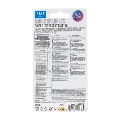PME MAGIC SPARKLES  3 GR COPOS DE GLITTER PLATA