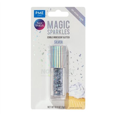PME MAGIC SPARKLES  3 GR COPOS DE GLITTER PLATA