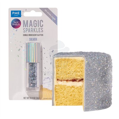 PME MAGIC SPARKLES  3 GR COPOS DE GLITTER PLATA
