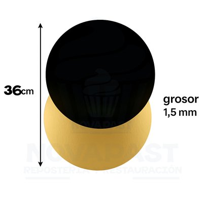 Gold Cardboard Disc 32 cm (Unit)