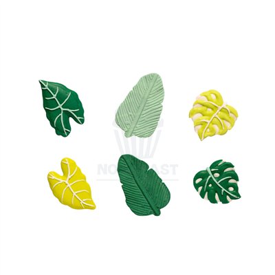 DECORA SET 6 DECORACIONES AZUCAR TROPICAL ,6/5 CM