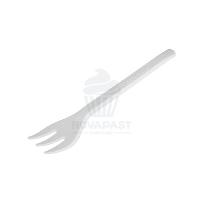 SET 100 MINI TENEDORES BLANCOS 10CM CPLA