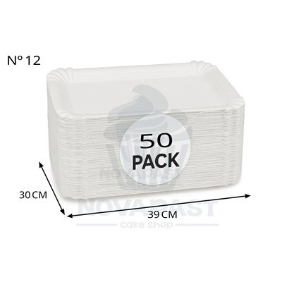Plateaux Carrés Nº 12 30x39 cm (50 pcs)