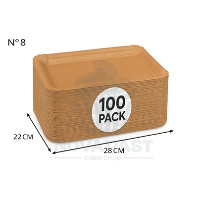 BANDEJAS KRAFT SNACK Nº8 (100 UNID.)