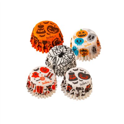 DECORA 100 CAPSULAS PAPEL 27X17MM HALLOWEEN