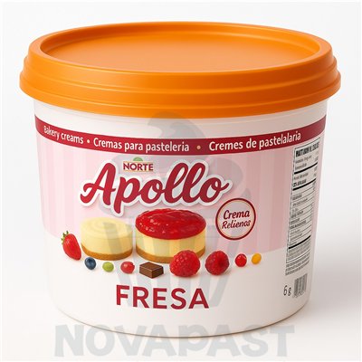 Crema Decoración Apollo "Fresa" 6kg - Sabor y Elegancia