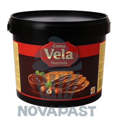 "Crema de Cacao y Avellana en Vela - Cubo de 6 KG para Repostería"