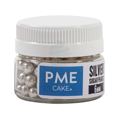 PME BOTE 25 GR PERLAS PLATEADAS 6 MM DECORACION