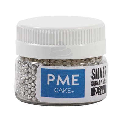 PME BOTE 25 GR PERLAS PLATEADAS 2,3MM DECORACION