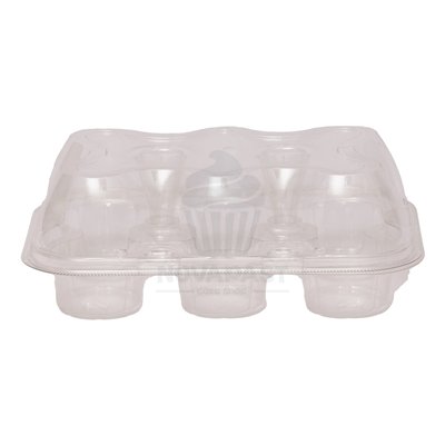 PME SET DE 3 CAJAS PORTA CUPCAKES DE 6 HUECOS PLA