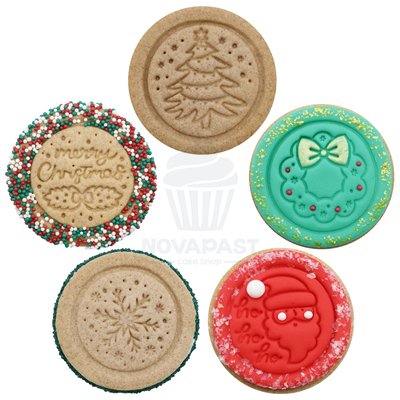 PME SET DE 5 SELLOS RELIEVE GALLETAS NAVIDEÑAS 5 C