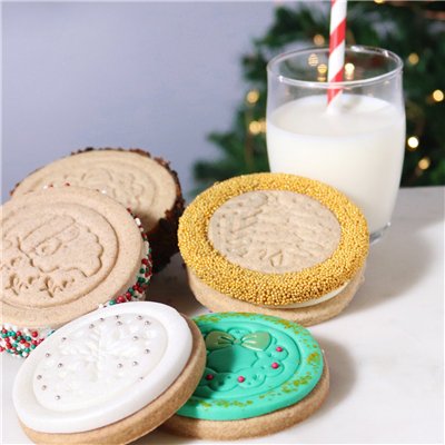 PME SET DE 5 SELLOS RELIEVE GALLETAS NAVIDEÑAS 5 C