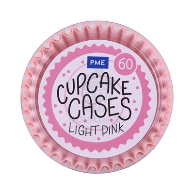 PME SET DE 60 CAPSULAS CUPCAKES ROSA CLARO 51X30MM