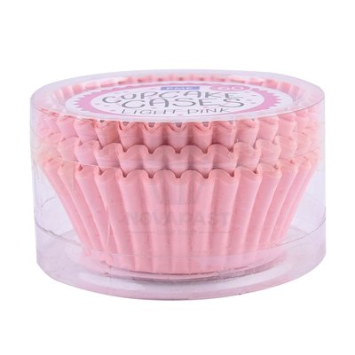 PME SET DE 60 CAPSULAS CUPCAKES ROSA CLARO 51X30MM