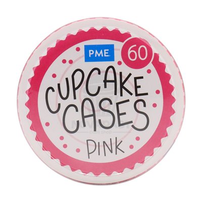 PME SET DE 60 CAPSULAS CUPCAKES ROSA 51X30MM