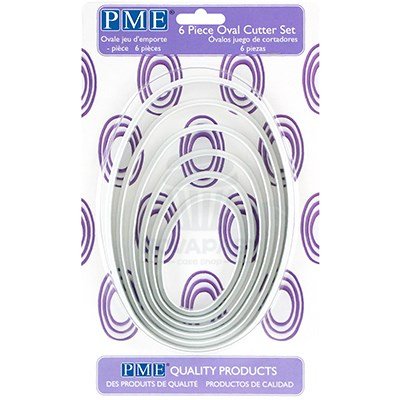 PME SET DE 6 CORTADORES OVALADOS 70 A 166MM LARGO