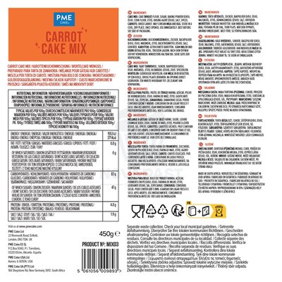 PME PREPARADO PARA BIZCOCHO DE ZANAHORIA 450GR
